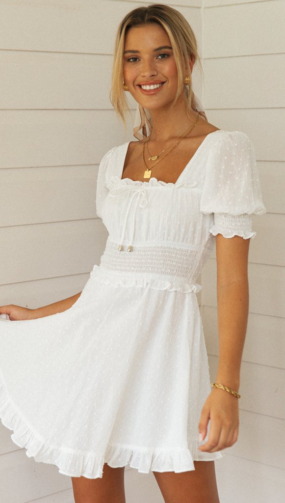 Classy White Dress