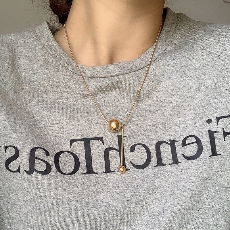 Rosher Ball Pendant Necklace