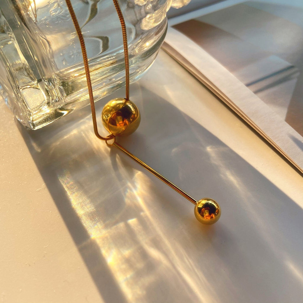 Rosher Ball Pendant Necklace