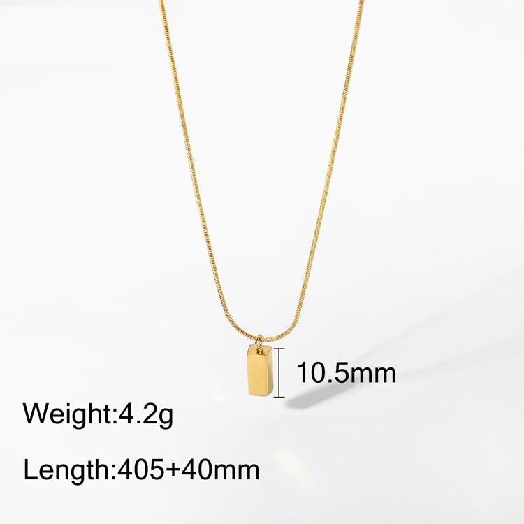 Ventum Cubic Brick Pendant Necklace