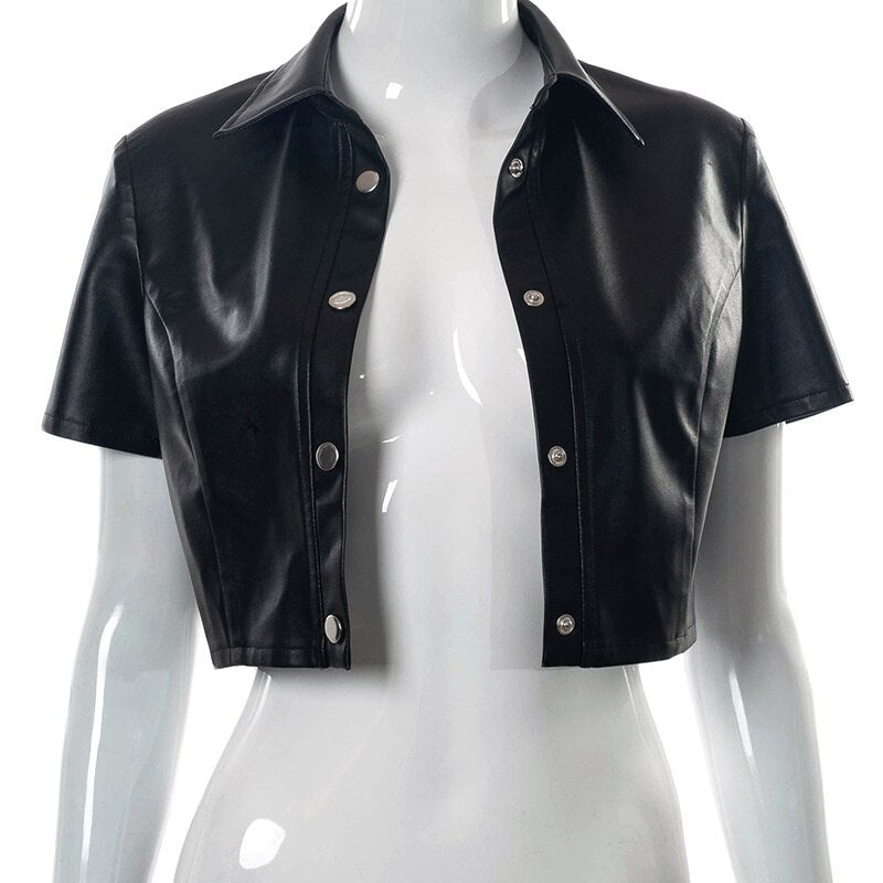 Summer Pu Faux Leather Button
