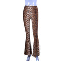 leopard print flare leggings