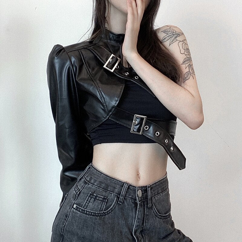 Punk Style Crop Tops