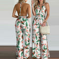 Tropical Print Jumpsuit