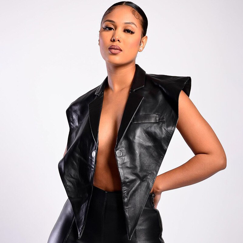 V Cropped Vest