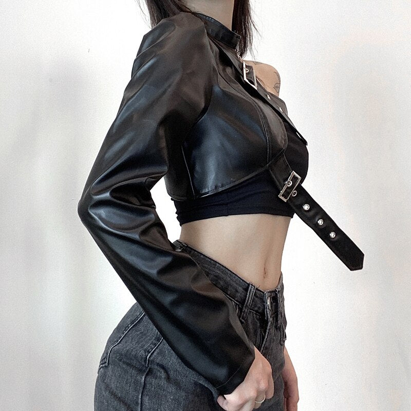 Punk Style Crop Tops