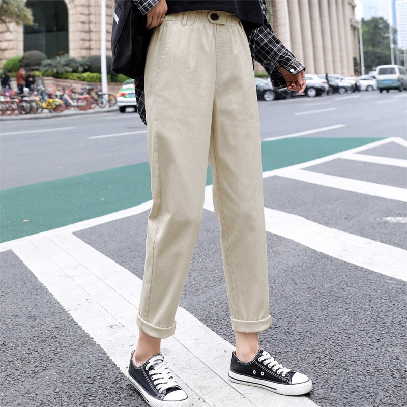 High waist Casual Pants