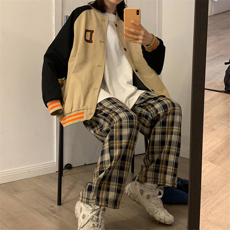 Oversize Checkered Pants