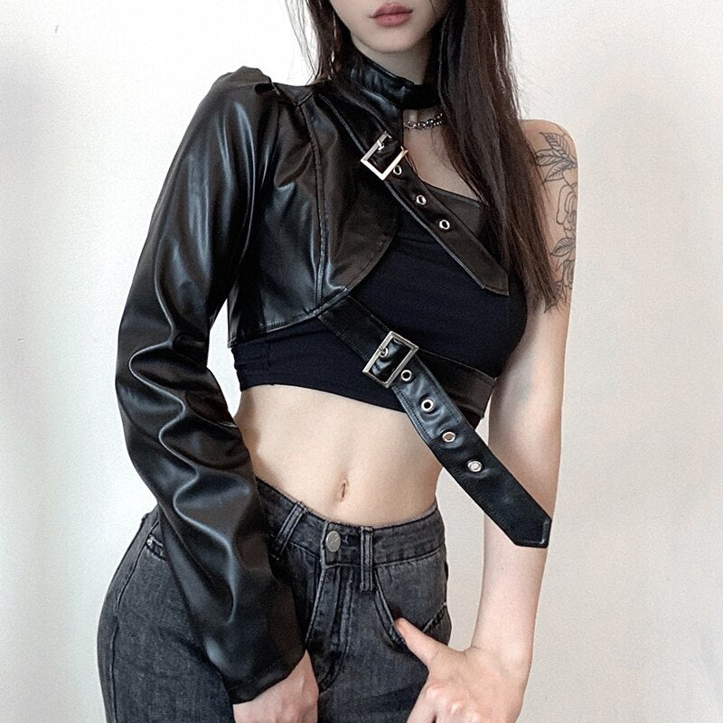 Punk Style Crop Tops