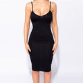 High Waist V-Neck Backless Dress