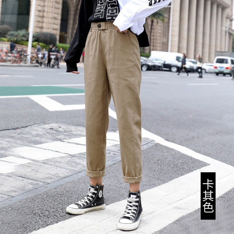 High waist Casual Pants