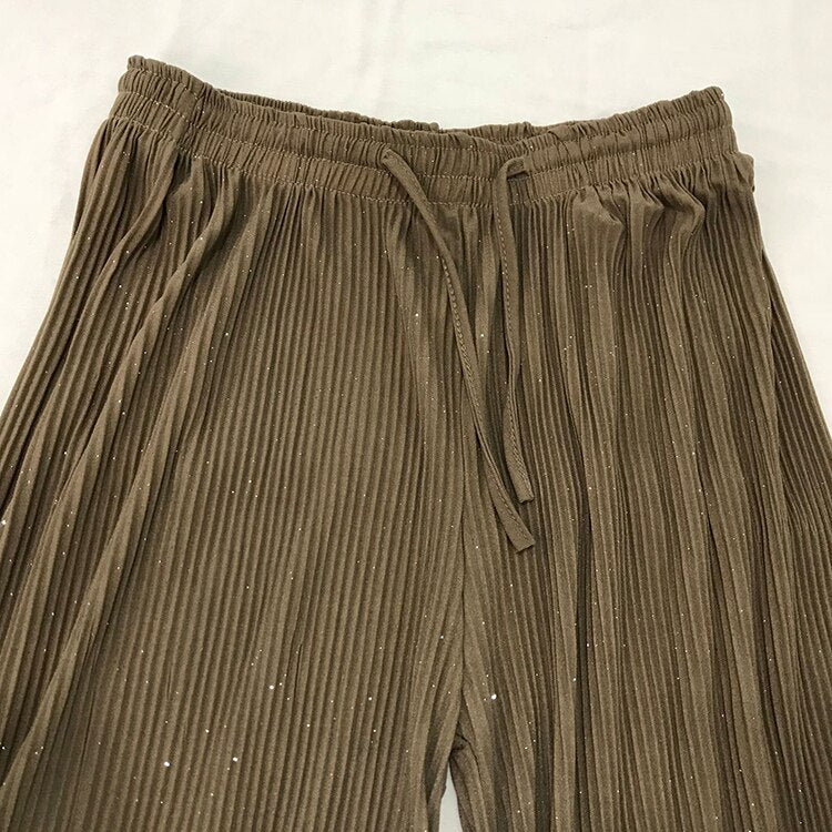 Casual Elastic High Waist Loose Pants