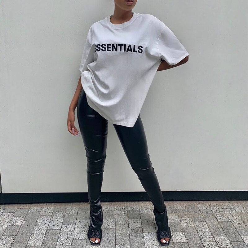 High Waist Leather Pants