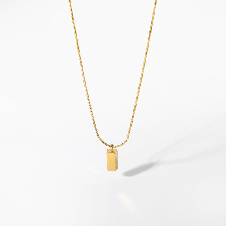 Ventum Cubic Brick Pendant Necklace