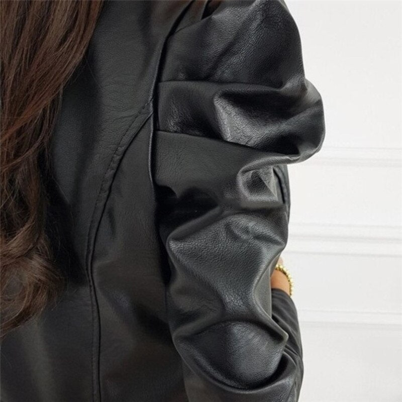 Motorcycle PU Faux Leather Jackets