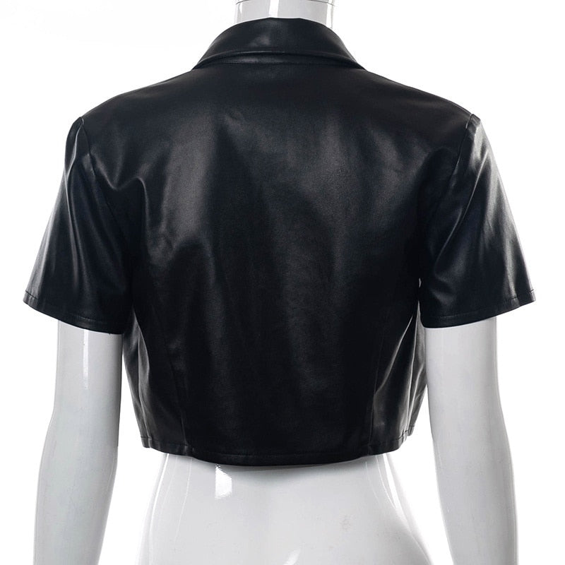 Summer Pu Faux Leather Button