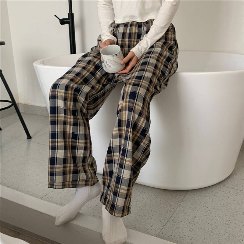 Oversize Checkered Pants
