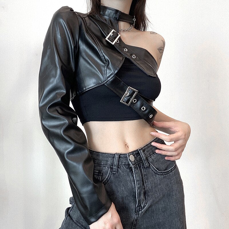 Punk Style Crop Tops
