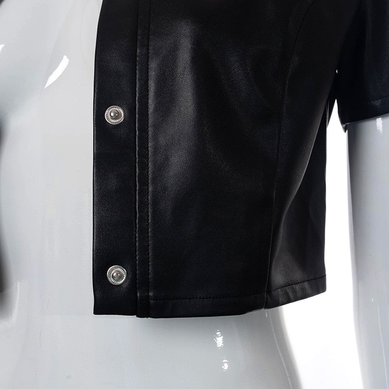 Summer Pu Faux Leather Button