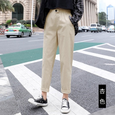 High waist Casual Pants