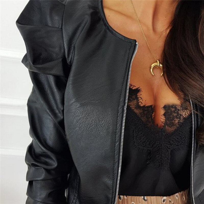 Motorcycle PU Faux Leather Jackets