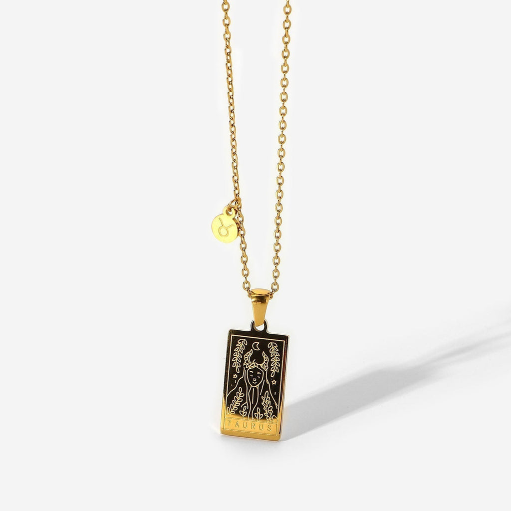 Taurus Zodiac Pendant Necklace