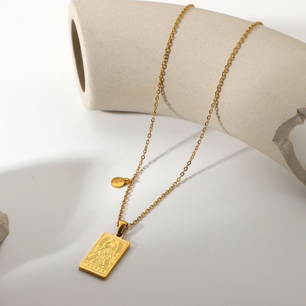 Taurus Zodiac Pendant Necklace