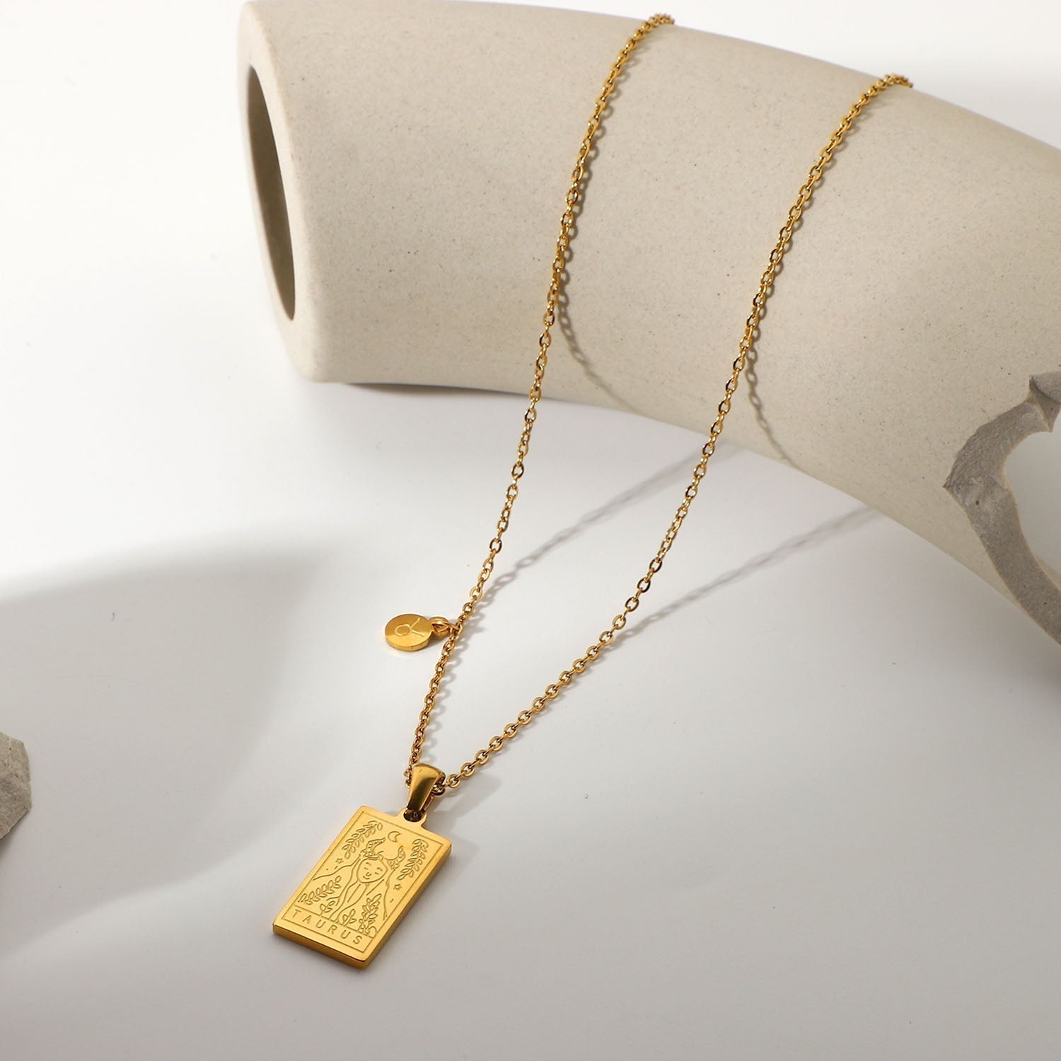 Taurus Zodiac Pendant Necklace