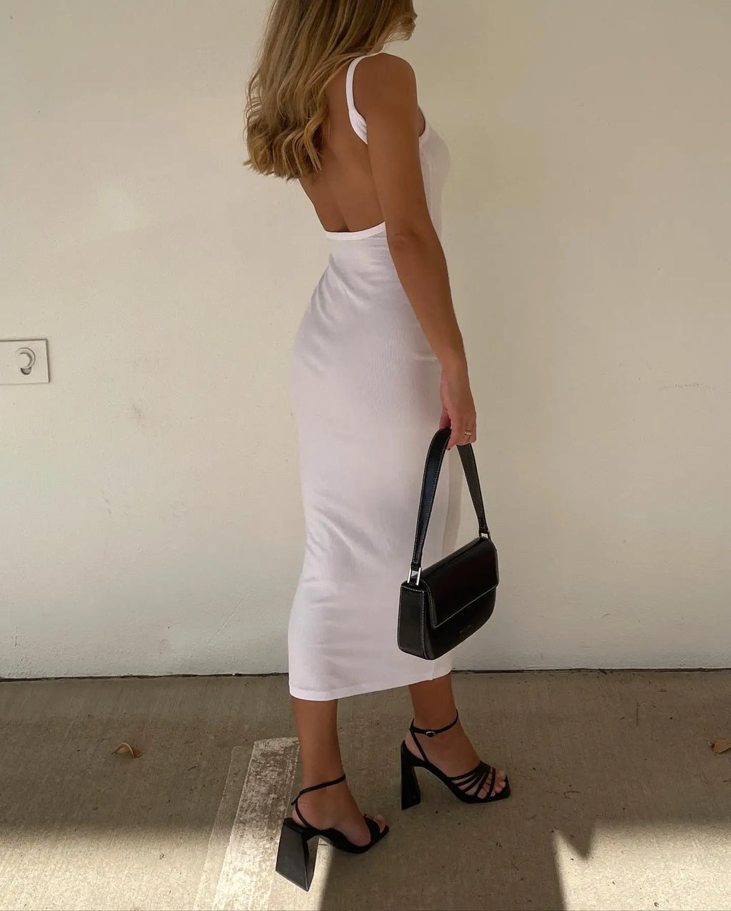 Cutout Backless Sexy Sleeveless Dress