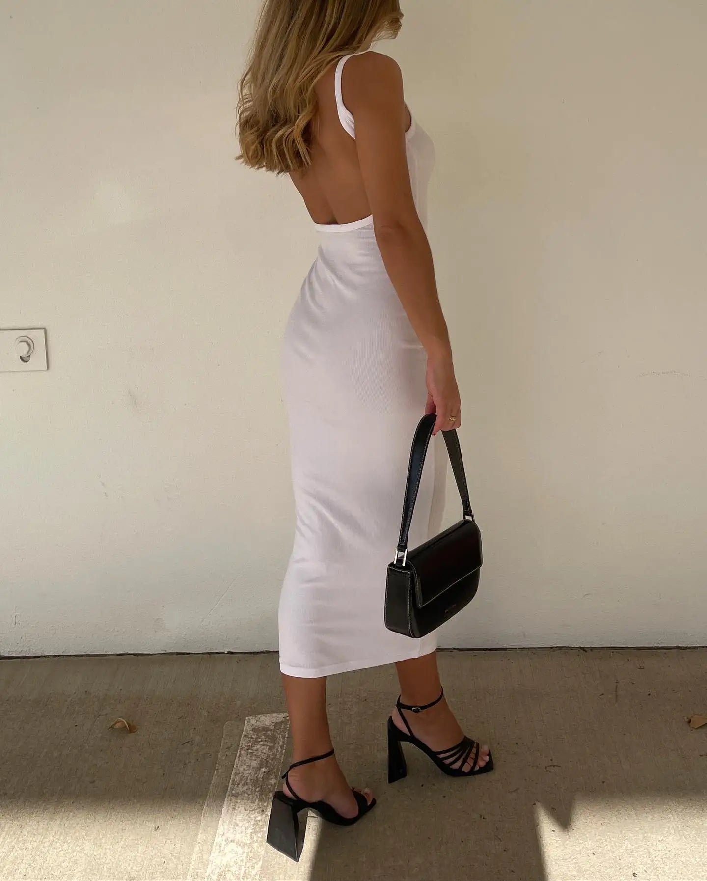 Cutout Backless Sexy Sleeveless Dress