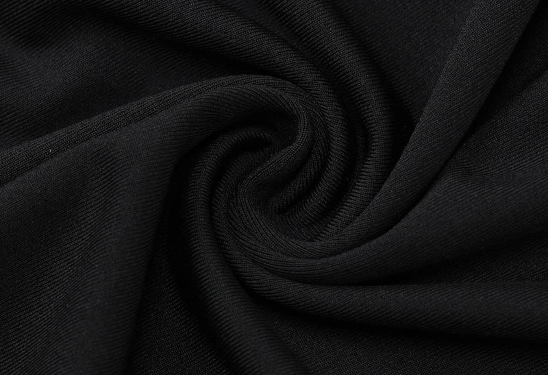 Black Solid Casual Long Sleeve Backless Dress