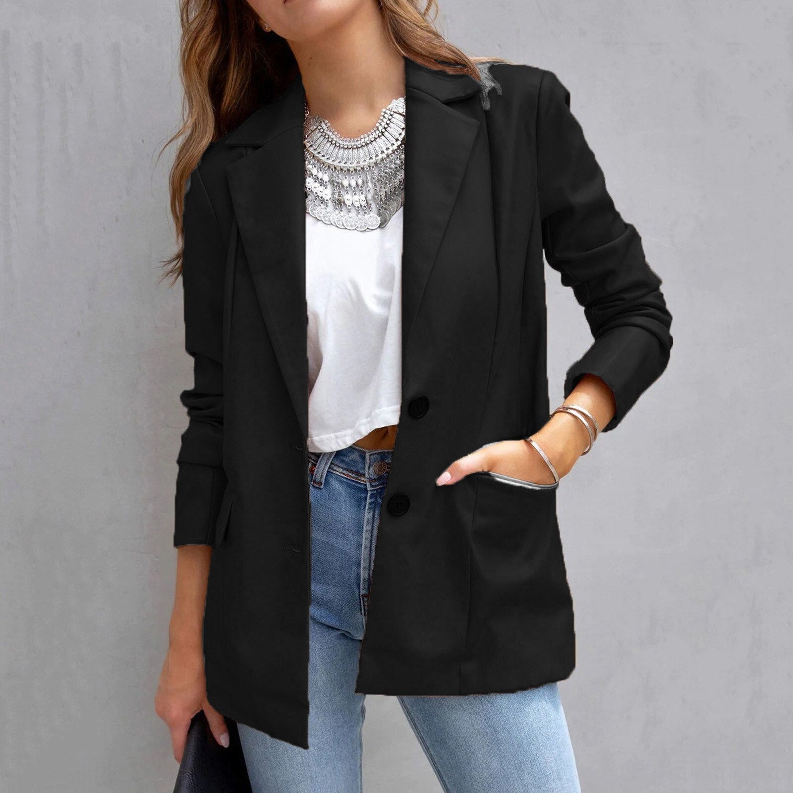 Faux Leather Biker Jacket