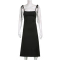 Strappy Ruched Backless Long Dress