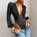 Deep V-neck Bodysuit
