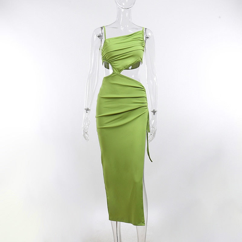 Hollow Out Summer Sleeveless Backless Dresses