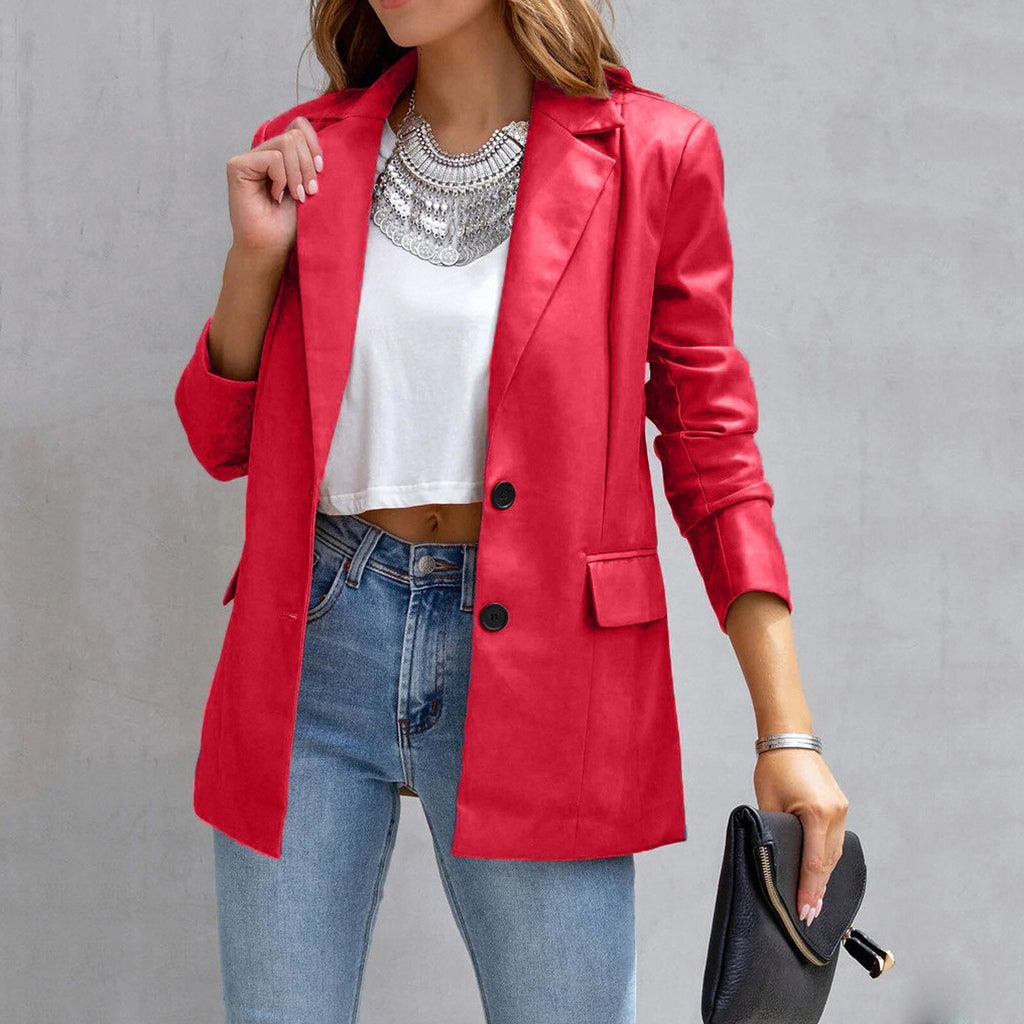 Faux Leather Biker Jacket