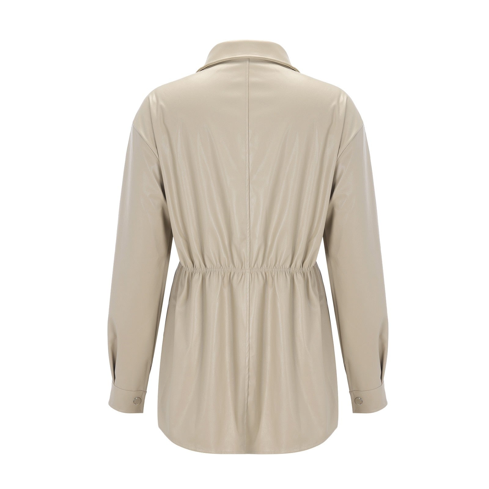 Lapel Button Up Blazer Biker