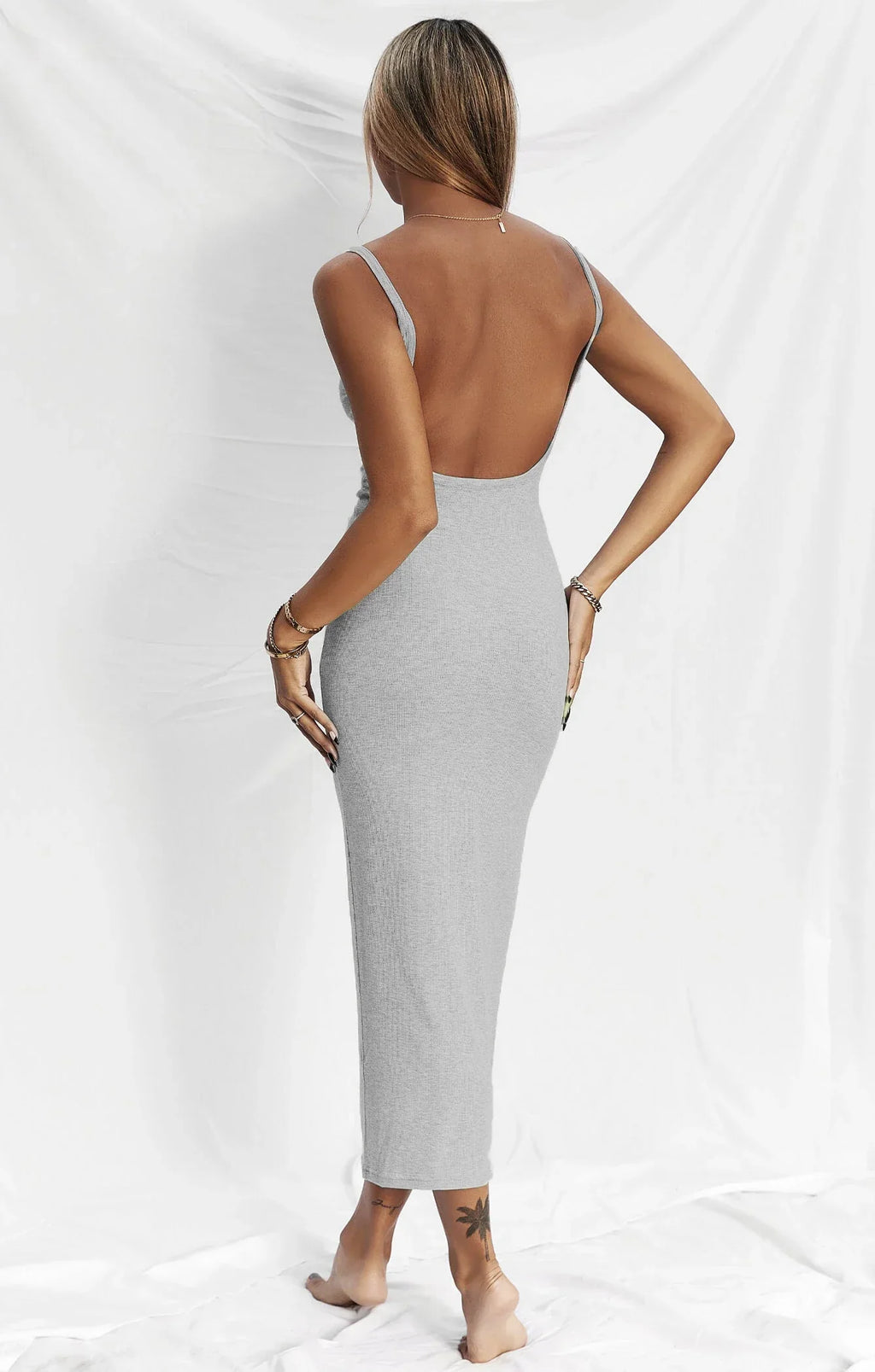 Cutout Backless Sexy Sleeveless Dress