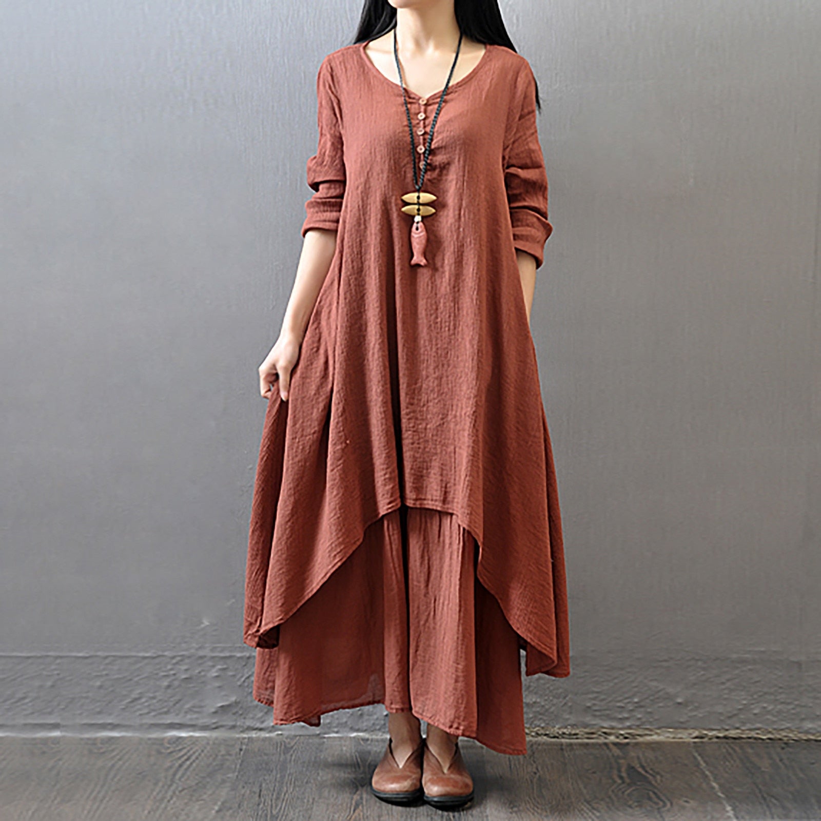 Linen Loose Long Dress
