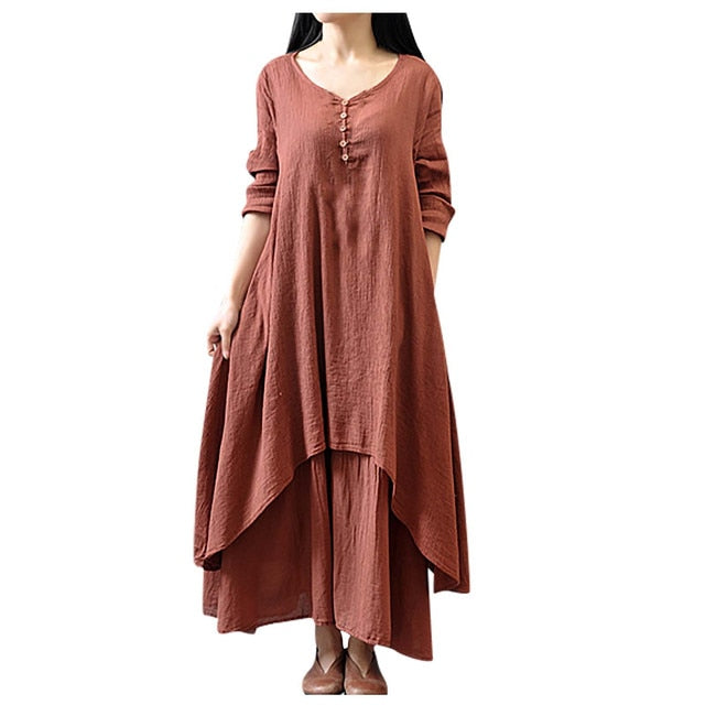 Linen Loose Long Dress