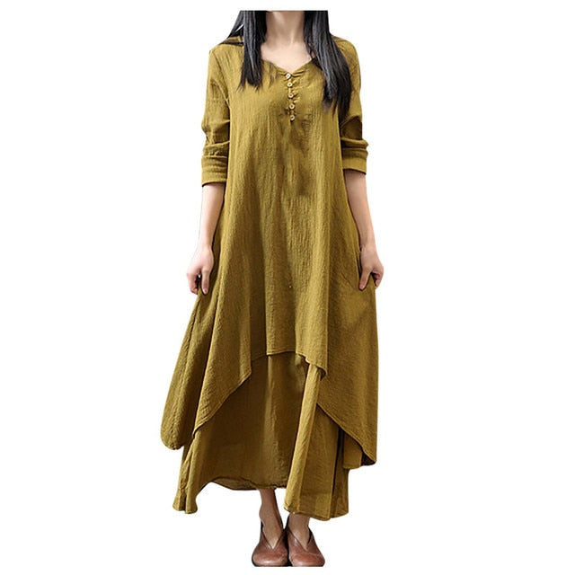 Linen Loose Long Dress